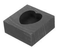 BESTonZON Stampo in Grafite per a Forma di Cuore Fusione di Metalli Come Rame e Ottone Strumento per Fusione e Raffinazione di Gioielli Piccolo e Resistente Adatto a Laboratorio e Uso