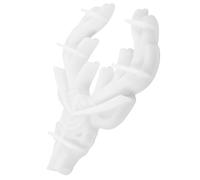 BESTonZON Stampo in Silicone a Forma di Testa di Cervo per Artigianato Diy, Riutilizzabile e Facile da Estrarre, per Decorazioni da Parete Bianche e Creazioni Artistiche