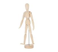 BESTonZON Statua di Marionetta Articolata in Legno Espositore per Piante Aeree Decorazione da Scrivania per Casa e Ufficio Porta Biglietti da Visita Design Umano