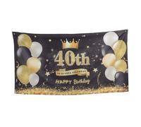 BESTonZON Striscione Compleanno Anni e Decorazione Per Foto e Feste Facile Da Appendere Atmosfera Festiva Design Elegante Per Ricordi Indimenticabili