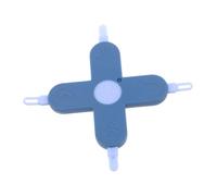 BESTonZON Strumento la Pulizia Nasale delle Unghie per Ragazzo Ragazza 4in1 Design a Croce in Pp e Pet Sicuro e Delicato la Cura Quotidiana del Ragazzo Ragazza Blu