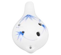 BESTonZON Strumento Ocarina in Ceramica Sei Strumento Musicale Portatile Per Principianti Design Comfortevole Suono Limpido in Do Contralto Per Musica in Movimento