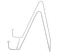 BESTonZON Supporto Espositivo per Libri e Piatti in Ferro Bianco Robusto | Stile Minimalista, per Sala da Pranzo e Studio, Buona Portata, Struttura Resistente e Poco Fragile
