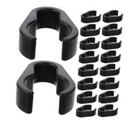 BESTonZON Supporto per Cavo Microfono con Morsetto Confezione da 50 Pezzi Supporto per Microfono con Morsetto in Plastica per Supporto per Auricolari Clip per Cavi Facile da Installare