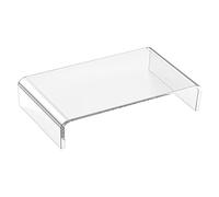 BESTonZON Supporto per Monitor in Acrilico Trasparente e Resistente Base per Monitor Scrivania Rialzo per Schermo del Computer