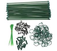 BESTonZON Supporto Regolabile per Piante in Plastica Verde, Resistente al Vento Struttura Componibile per Aiuole e Terrazze in Giardino