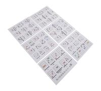 BESTonZON Tabella degli Accordi per Chitarra per Principianti 57 Schede Musicali Guida Facile e Custodia Portatile Accessorio Didattico per Studenti di Musica in Movimento