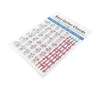BESTonZON Tabella Esercizi Per Accordi Di Basso Elettrico Poster Per Principianti Diagrammi e Note Guida Pratica Per Chitarra e Basso Elettrico in Formato