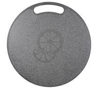 BESTonZON Tagliere Antiscivolo in Plastica PP Rotondo, Effetto Marmo | Facile da Appendere, Non Assorbe Acqua Né Olio, per Verdure e Carne in Casa