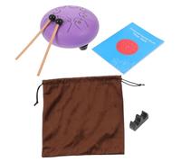 BESTonZON Tamburo Lingua d Acciaio Tamburo Della Pioggia Note Strumento Percussione Portatile Per Meditazione e Yoga All Aperto Con Bacchetta Inclusa