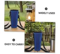 BESTonZON Termica con Tracolla Regolabile Custodia Isolante Antiperdita per Bottiglie in Vetro e Plastica Tracolla Portatile per Viaggi Picnic e attività Quotidiane