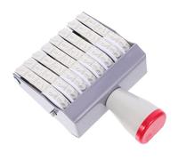 BESTonZON Timbro Datario Portatile Multifunzione Manopola 8 Cifre Regolabili Piccolo e Leggero per Archivio Scrapbooking e Uso Quotidiano