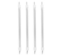 BESTonZON Tubo riscaldante al Quarzo da 4 Pezzi: Elemento di Ricambio per riscaldatore a infrarossi da 23 cm - Asta in Quarzo ceramico per riscaldatori - Tubo riscaldante Elettrico Portatile