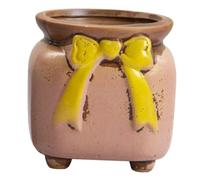 BESTonZON Vaso di Fiori retrò Titolari Supporto succulento Vaso per fioriera in Ceramica Vaso succulento dei Cartoni Animati Giardino proposto succulento Vaso di Fiori vasi succulenti Rosa