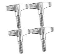 BESTonZON Vite Ad Alette Per Batteria 4 Pezzi in Metallo Manopole Regolabili, Dadi Per Piatti a Percussione Compatibili Vari Modelli, Accessori Professionali Per Strumenti a Percussione