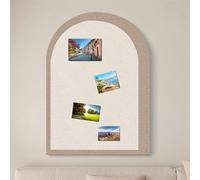 BESTORI Bacheca Grande Autoadesiva, Lavagna in Feltro di Sughero Pieghevole, Decorazione da Parete, Bacheca decorativa per Esposizione da Foto e Appunti, Beige, 80 x 120 cm