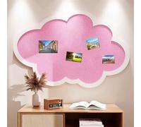 BESTORI Bacheca Grande Autoadesiva Lavagna Sughero Pieghevole Bacheca Decorativa in Feltro per Ufficio Scuola, Casa, Decorazione da Parete, Rosa, 60 x 100 cm