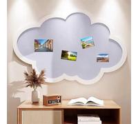 BESTORI Bacheca Grande Autoadesiva Lavagna Sughero Pieghevole Bacheca Decorativa in Feltro per Ufficio Scuola, Casa, Decorazione da Parete, Blu, 60 x 100 cm