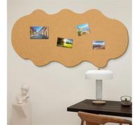 BESTORI Bacheca in Feltro Decorativa Lavagna Sughero Pieghevole Bacheca Grande Autoadesiva per Incollare Appunti, Foto, Programmi, Annunci, Giallo, 80 x 180 cm