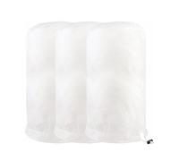 BESTORI Cappuccio Protezione Piante 3 Pezzi Sacco di Protezione Invernale per Piante Riutilizzabile per Telo di Protezione Antigelo Non Tessuto, Bianco, 80 x 100 cm