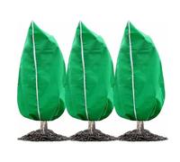 BESTORI Cappuccio Protezione Piante, Copertura Piante Inverno Non Tessuto, 3 Pezzi Riutilizzabile per Telo di Protezione Antigelo, Traspirante, Verde, 80 x 120 cm