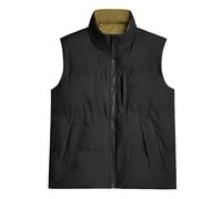 BESTORI Gilet Uomo Smanicato Invernale Caldo Cerniere Bodywarmer Casual Leggero Sportivo Giubbotto, Nero, XXL