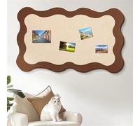 BESTORI Lavagna in Feltro di Sughero Bacheca Autoadesiva Pieghevole Bacheca Decorazione da Parete per Foto e Appunti in Ufficio e Casa, Cachi, 80 x 150 cm