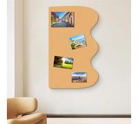 BESTORI Lavagna in Feltro di Sughero Decorativa Bacheca Autoadesiva Bacheca Pieghevole per Esposizione da Foto e Appunti Ufficio Dasa Decorazione da Parete, Giallo, 60 x 120 cm