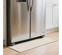 BESTORI Tappetino per Frigo Antiscivolo Facile da Pulire Protezione per Frigorifero e Lavatrice Protezione del Pavimento Vassoio Antigoccia, Beige, 30 x 100 cm