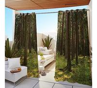 BESTORI Tenda per Esterni, Impermeabile, Protezione dai Raggi UV, con Occhielli, Tende da Esterno per Giardino, Cortile, Balcone, 1 Pannello, Stile 13, 120x213cm