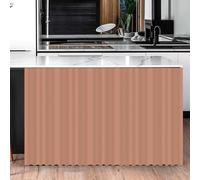 BESTORI Tende per Armadietti Scaffali Tende Corte Gancio e Passante Antipolvere Sotto Il Lavello per Ripostiglio Della Cucina Rosa Scuro, 100L x 70 cm（LL x H