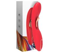 Bestoy - vibratore punto G con lingua - silicone rosso