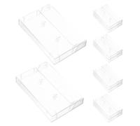 BESTOYARD 10 Pezzi Scatola per Cassette Trasparente in PS Antipolvere | Organizzazione Compatta per Scrivania e Scaffali, Espone le Copertine, Uso per Cassette Audio e Oggetti Ufficio