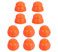 BESTOYARD 10 Pezzi Tappi Coprivite in Plastico Arancione per Bulloni e Dadi, Protezioni Sicurezza per Attrezzature da Parco Giochi e Scivoli, Facili da Installare