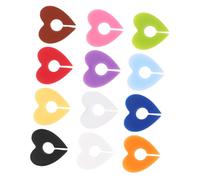 BESTOYARD 12 Pezzi Marcatori Riutilizzabili in Silicone a Forma di Cuore per Bicchieri da Vino, Etichette Decorative Eleganti per Eventi Sociali e Pranzi in Famiglia