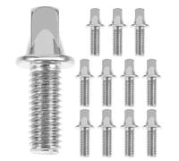 BESTOYARD 12 Pezzi Vite per Tamburo M6x10mm in Ferro Placcato Argento Tecnologia Antivibrazione e Compatibilità per Strumenti a Percussione e Asse Pedale