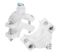 BESTOYARD 2 Pezzi Clip in Plastica Bianca per Filtri Acqua, Morsetto Resistente in Pom Versatile per Impianto Inversa e Scarico Acque Reflue