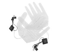 BESTOYARD 2 Pezzi Inserto Riscaldante Elettrico per Guanti con Interruttore, Foglio Riscaldante a Dita Complete, Leggero e Flessibile, per Sport Invernali All'aperto