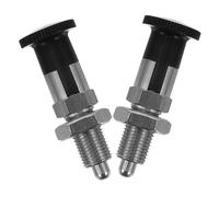BESTOYARD 2 Pezzi Pistone a Molla Autobloccante in Acciaio Inossidabile con Manopola Argento per Sistemi Meccanici e Strumenti di Precisione con Design Versatile e Resistente