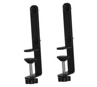 BESTOYARD 2 pezzi Supporto da Scrivania in Acciaio Carbonio per Pannello Pegboard Organizer Compatto per Accessori Gaming e Pannelli Privacy Sotto Scrivania Design Moderno per Ufficio
