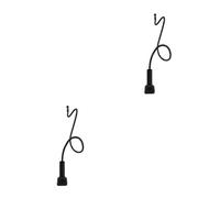 BESTOYARD 2 Pezzi Supporto Flessibile per Cavo Ferro da Stiro Morsetto | Guida Filo in Ferro e Plastica, per Balcone e Camera, Salva Spazio e Riduce Inciampi