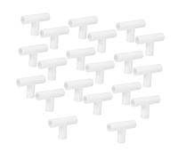 BESTOYARD 20 Pezzi Connettore a T Soluzione Flessibile di Stoccaggio Bianco Resistente a Graffi e Usura a 3 Direzioni per Armadio in Plastica per Organizer Scarpe e Scaffali Guardaroba