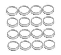 BESTOYARD 24 Pezzi Fascette Per Barattoli Bocca Larga in Metallo Laminato Ricambi Riutilizzabili Per Conservazione Compatibili Barattoli Standard Chiusura Completa