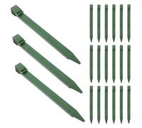 BESTOYARD 25 Pezzi Picchetti in Plastica per Bordura Prato, Verdi, Facili | Aiuole e Sentieri, Resistenti alla Pioggia e Raggi Uv, senza Attrezzi, per Decorare Spazi Esterni Familiari
