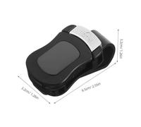 BESTOYARD 2pezzi Organizer Per Visiera Parasole Auto Clip Portaocchiali Da Sole e Vista Design Adattabile e Imbottitura in Spugna Facile Installazione e Accesso