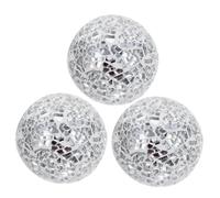 BESTOYARD 3 Pezzi Palline di Natale Decorative in Schiuma Argento, Leggere e Compatte, Perfette la Festa di Natale e Decorazioni sotto L'Albero
