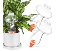 BESTOYARD 3 Pezzi Picchetti Autoirriganti a Fungo per Piante in Vaso 300 Ml | Plastica e Ceramica, Uso Interno e Cestini Sospesi, Design Trasparente, Confezione