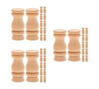BESTOYARD 36 Pezzi Terminale in Legno Decorativo Vintage, Classico, Non | Supporto Durevole e Pratico, per Bastoni per Tende e Corrimano, Fai, Color Kaki