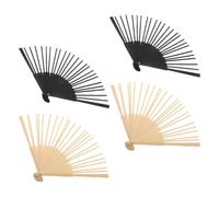BESTOYARD 4 Pezzi Bastone per Ventaglio in bambù 38,5x21x2 Cm per Fan Pieghevole, Accessorio Portatile Versatile per creatività Fai-da-Te per Festival e Laboratori Genitori-Figli