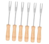 BESTOYARD 6 Pezzi Forchette Fonduta in Inossidabile con in Strumenti per Preparazione Cioccolato Frutta Formaggio e Gelato Facili da per Cucina e Barbecue